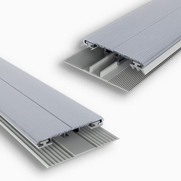 Aluminium profielen voor de verbinding van 12 mm glas panelen
