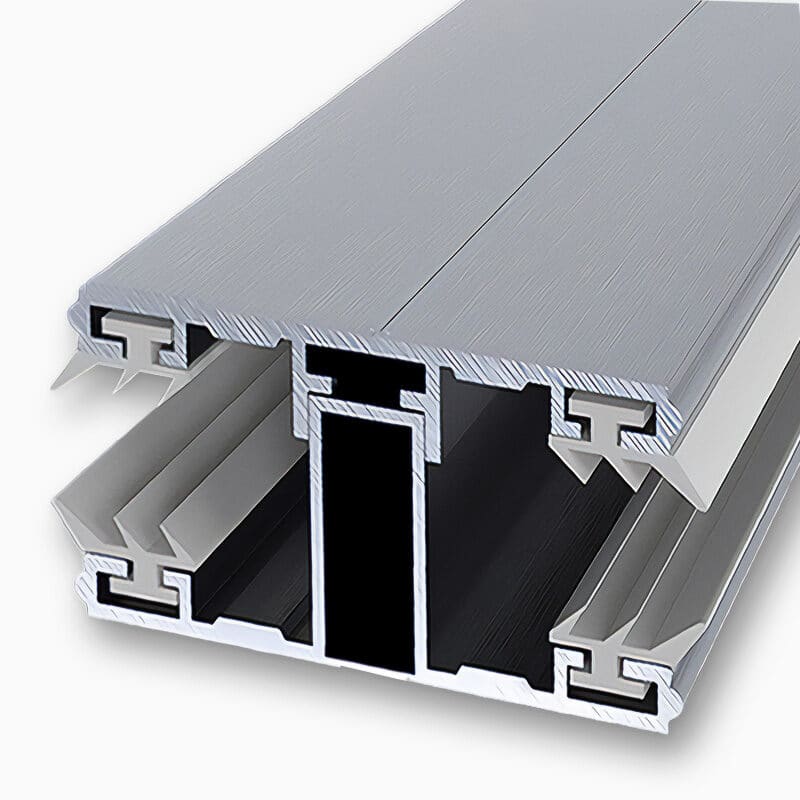 Aluminium profiel voor de verbinding van polycarbonaat kanaalplaten