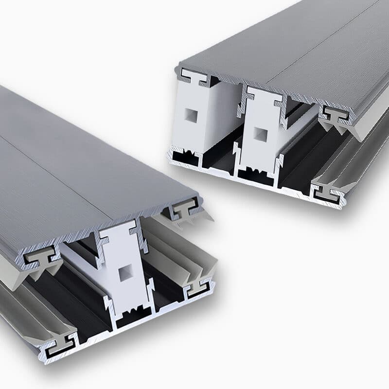 Aluminium profielen voor de verbinding van 6 mm kanaalplaten