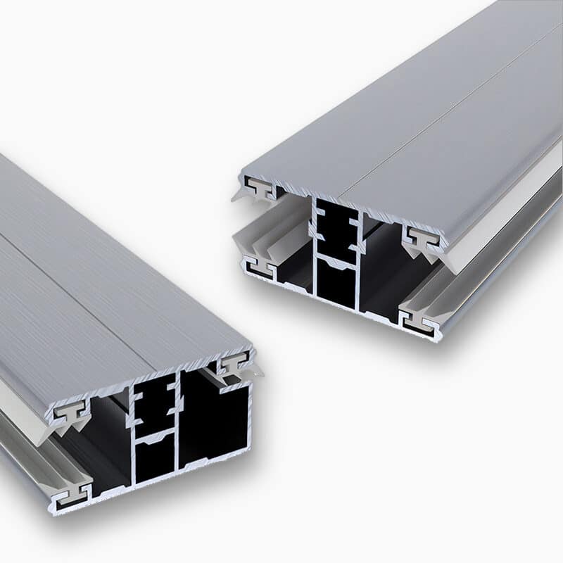 Aluminium profielen voor de verbinding van 8 mm polycarbonaat kanaalplaten
