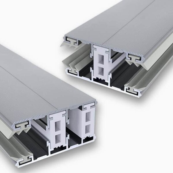 Verbindings profielen van aluminium voor 16 mm kanaalplaten met warmte isolatie