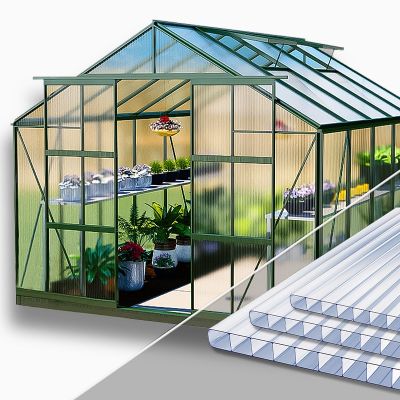 Polycarbonaat platen voor uw tuinkas verkrijgbaar in 4 mm, 6 mm en 8 mm op maat gesneden