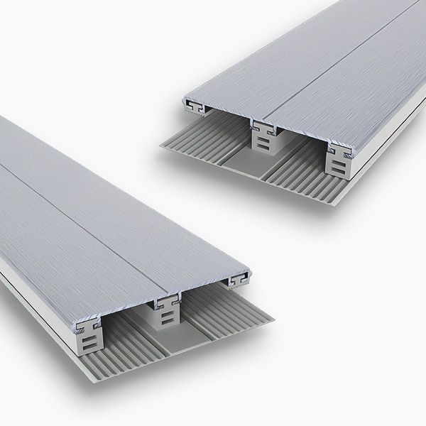 Aluminium profielen voor de verbinding van glas panelen 60mm breed