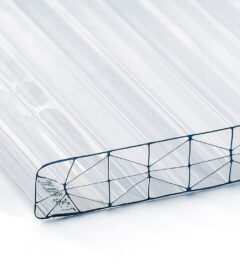 Polycarbonaat kanaalplaten 16 mm X-structuur helder marlon longlife