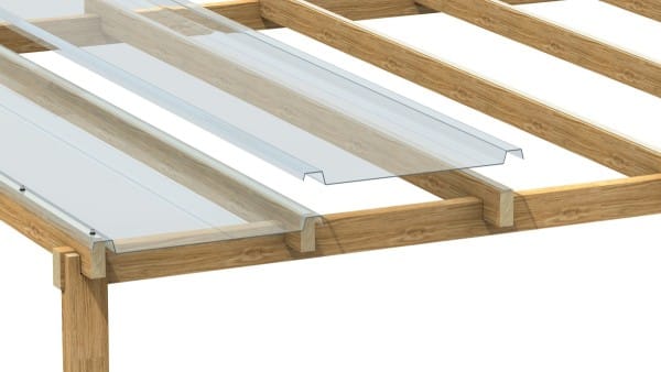 EZ glaze polycarbonaat platen dak overkapping instructie
