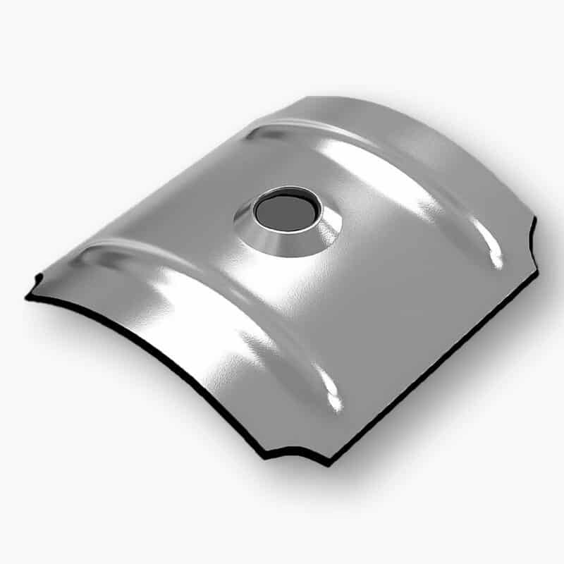 Kalotten van aluminium voor sinus profiel 130/30