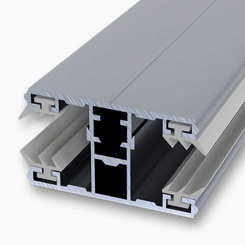 Midden profiel aluminium compleet systeem 10 mm