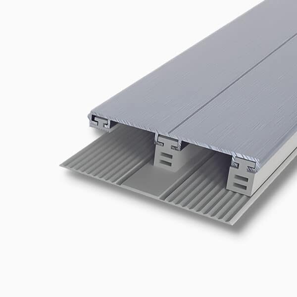 Rand aluminium rubber profiel systeem 8-12 ESG VSG - 60 mm breed