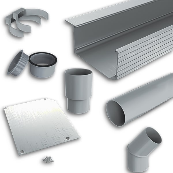Aluminium dakgoot aluminium - compleet systeem