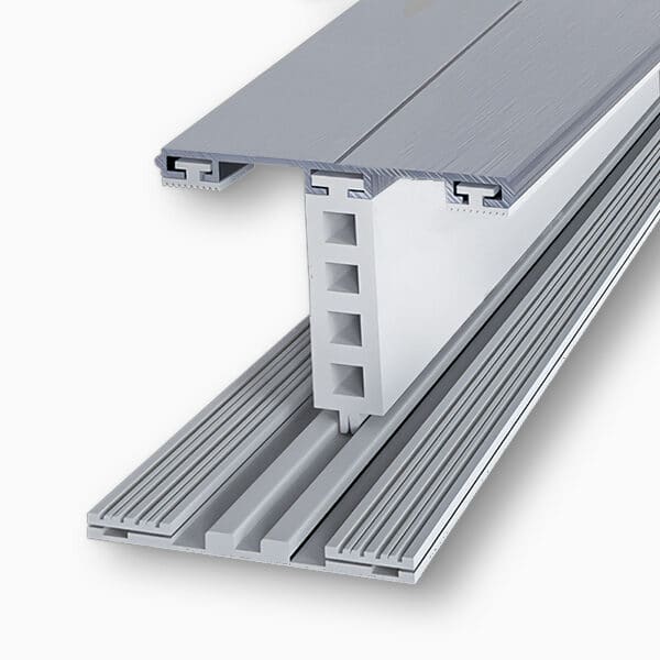 Aluminium profielen - Midden profiel systeem Alu-Rub 24 mm Isoglas 60 mm