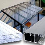 Compleet dak bouwpakket - Polycarbonaat platen 16 mm transparant en aluminium profielen