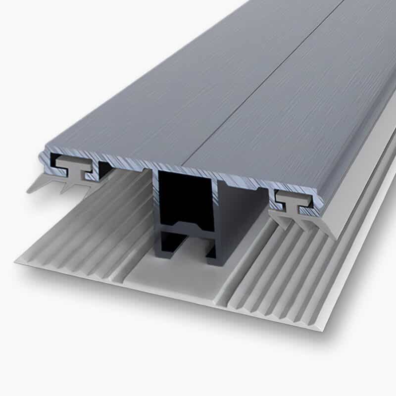 Midden aluminium profielen systeem aluminium rubber 60mm - voor 8 mm kanaalplaten