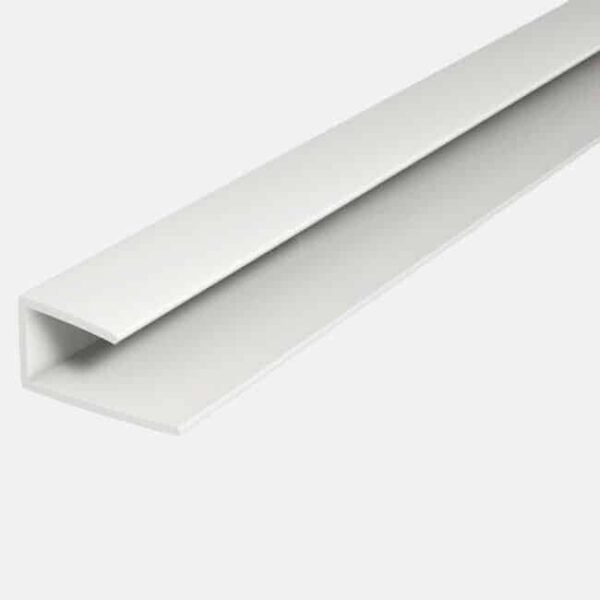 U-profiel voor PVC panelen 16/250 - wit - 6000 mm