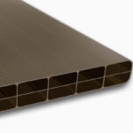 Polycarbonaat kanaalplaten 16 mm x-structuur brons transparant marlon longlife
