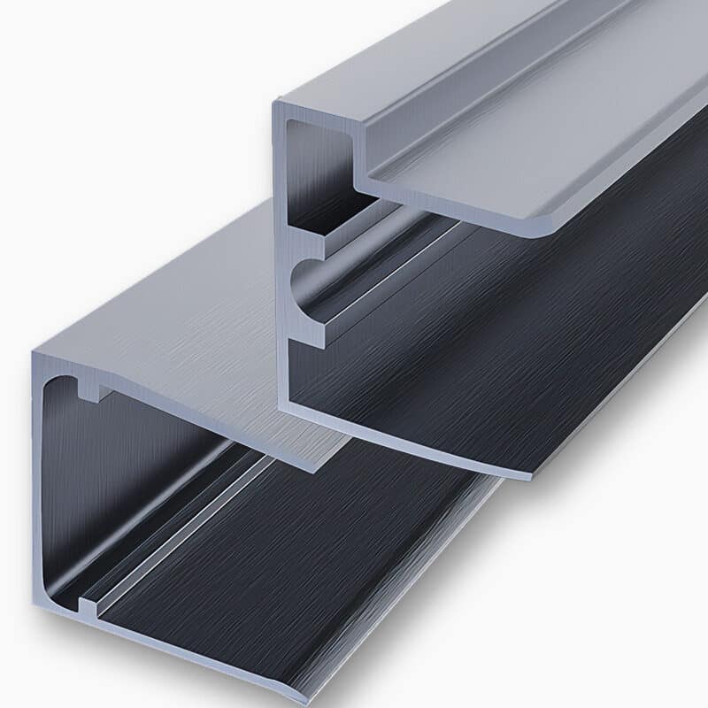 Wintertuin - Polycarbonaat platen transparant 25 mm  5X structuur thermo aluminium profiel