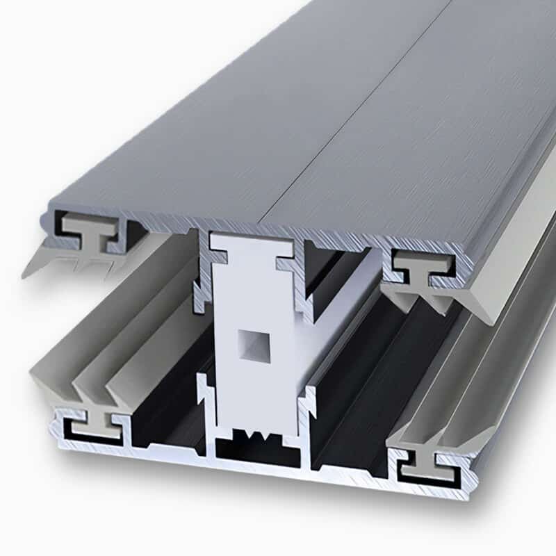 Midden aluminium thermo verbinding profiel 6 mm  ESG & VSG 6 mm